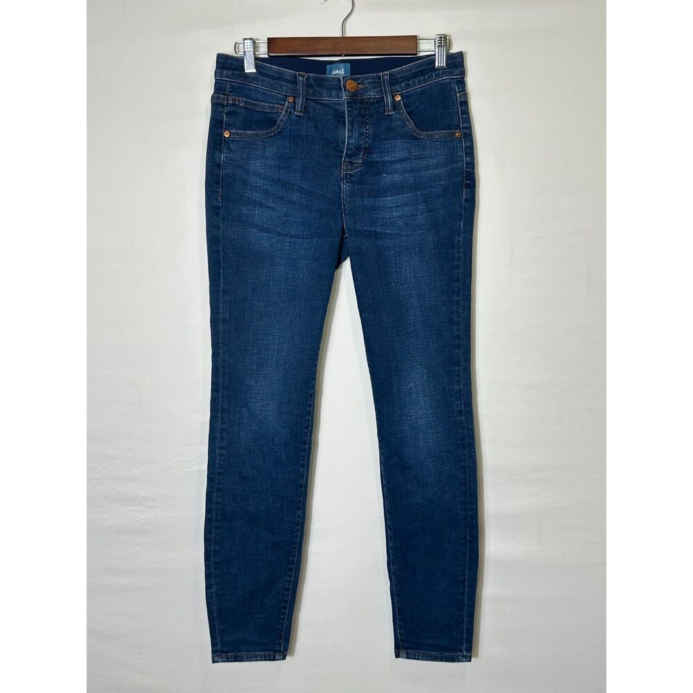 JAG Women's Cecilla Skinny Dark Wash Blue Jeans Size 4 Mid Rise